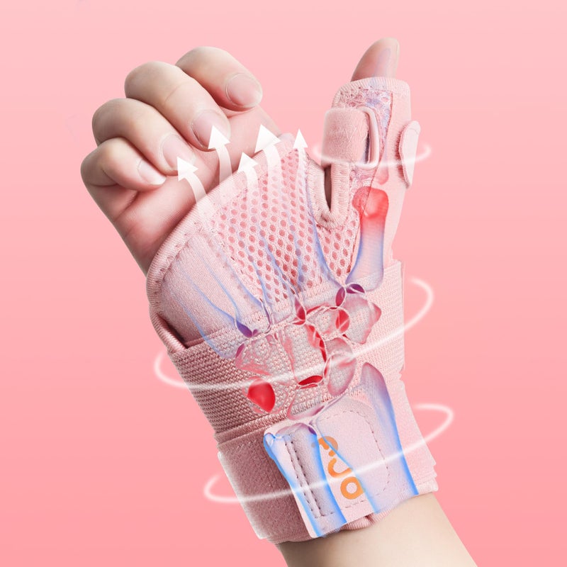 Thumb Brace Carpal Tunnel Wrist Brace Relief and Tendinitis Arthritis Sprained Thumb Spica Splint Wrist Support to Help Sleep Treat Trigger Finger Splint Sprained Relieve Pain Arm Sleeves